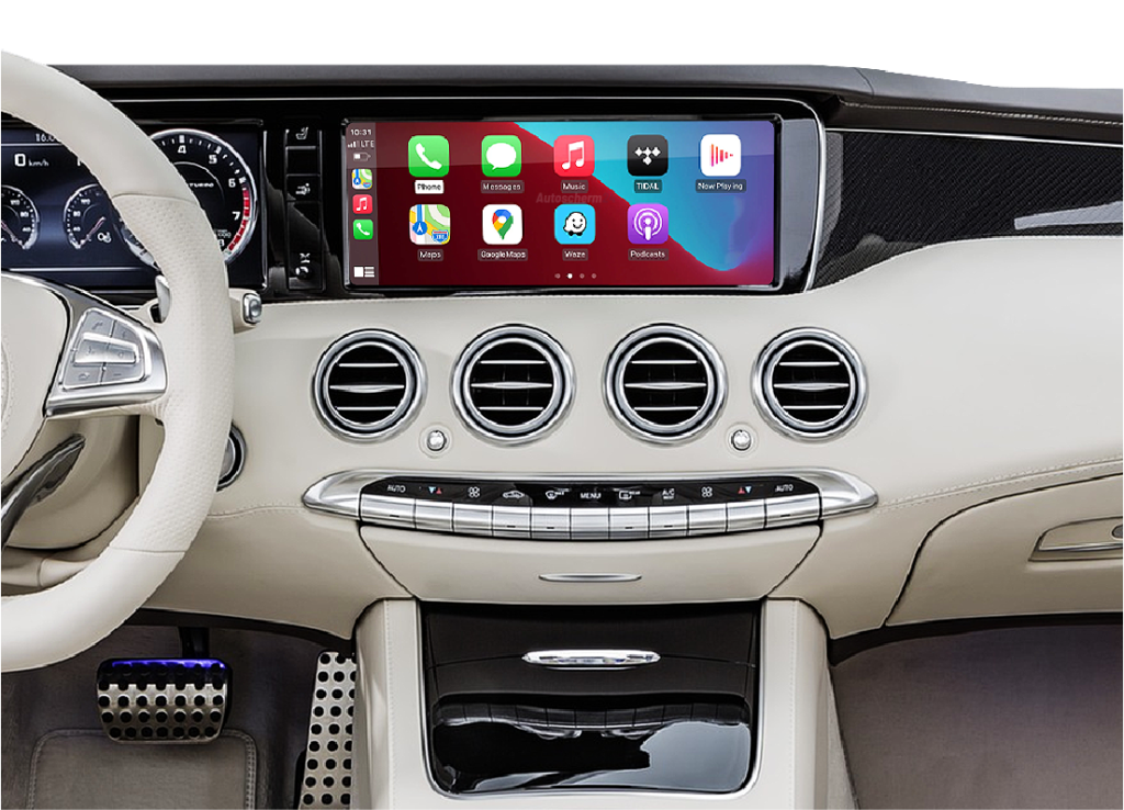 vlam Netelig Architectuur Smartphone Integratie Mercedes-Benz E-Klasse Apple CarPlay / Android Auto -  Autoscherm24