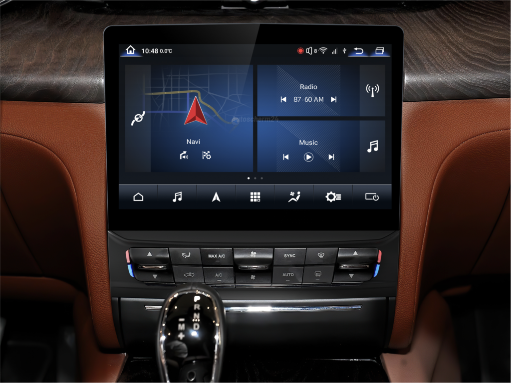 achteraf premium multimediasysteem touchscreen grootscherm Apple CarPlay Android Auto Maserati Ghibli GranTurismo GT Quattroporte
