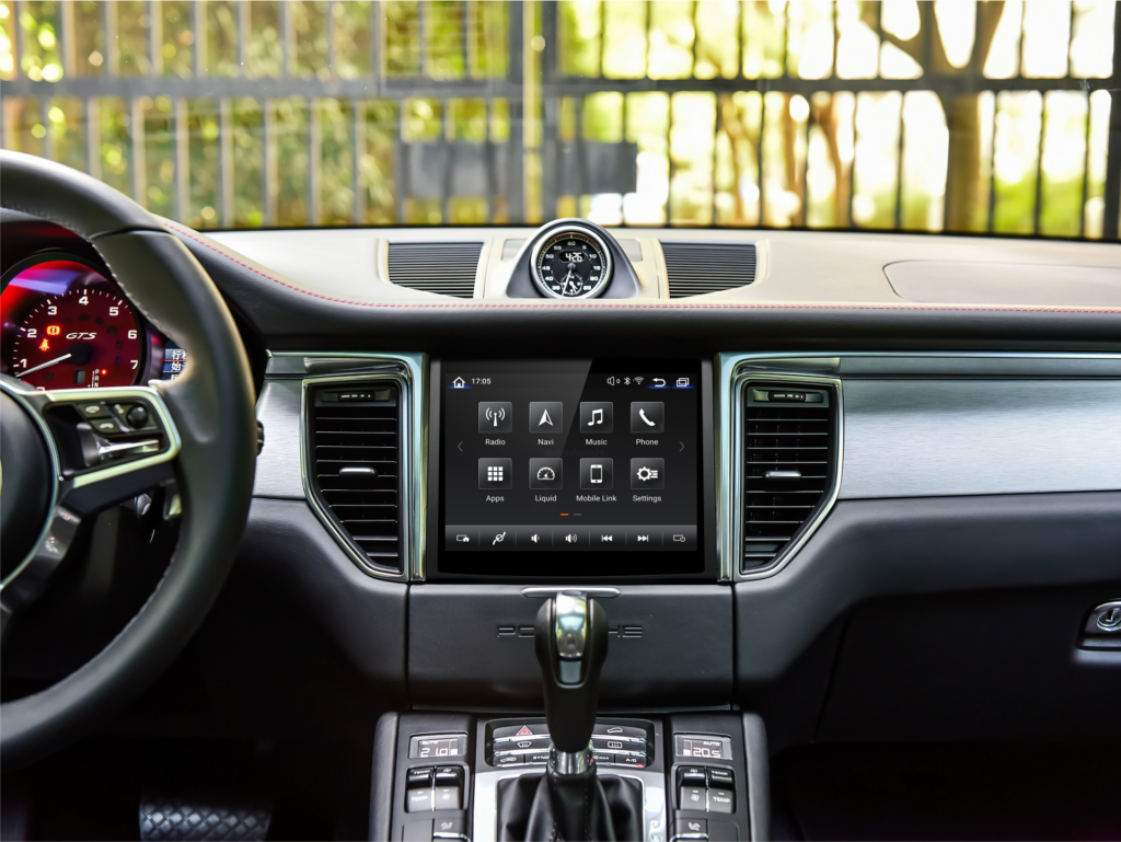 achteraf premium multimediasysteem touchscreen grootscherm Porsche Cayenne Macan 911 Boxter Panamera