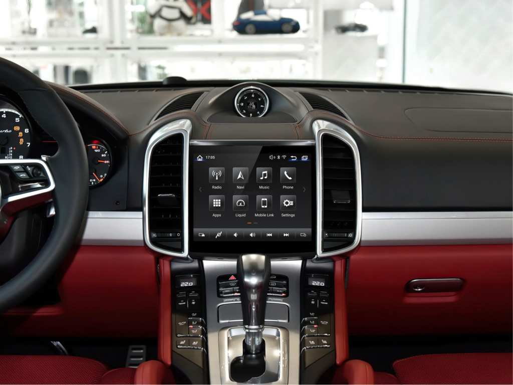 achteraf premium multimediasysteem touchscreen grootscherm Porsche Cayenne Macan 911 Boxter Panamera