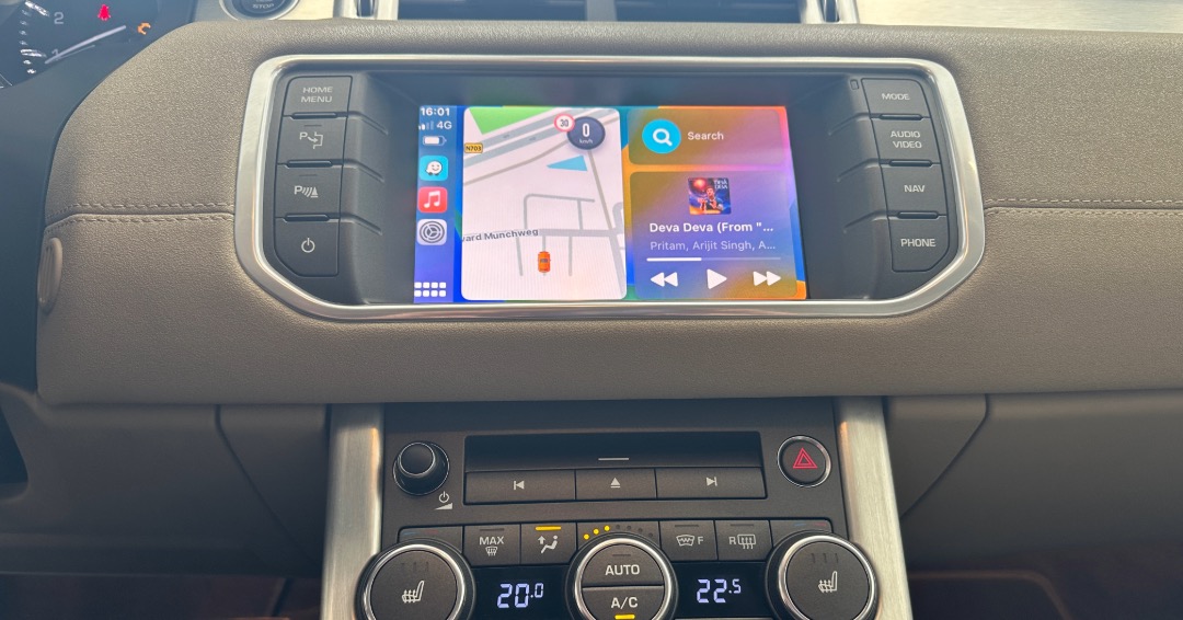 Apple CarPlay inbouwen Range Rover Evoque Autoscherm24